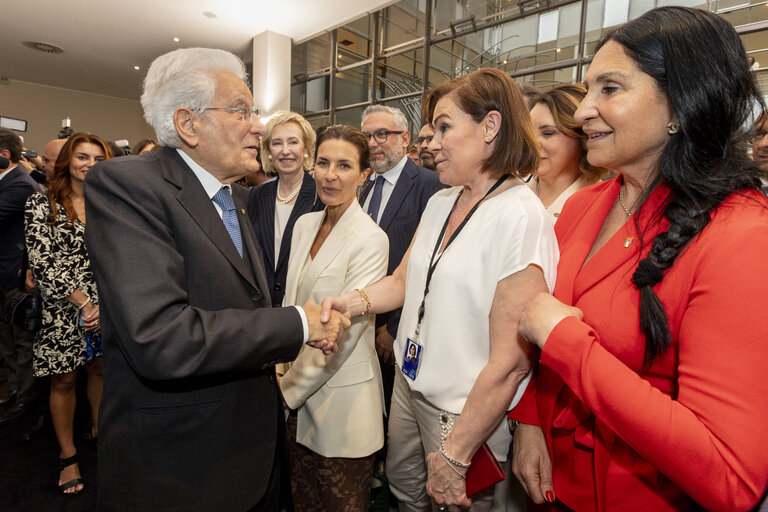 Suriet 31: Sergio MATTARELLA, Italian President visit to the EP
