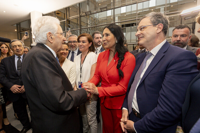 Suriet 32: Sergio MATTARELLA, Italian President visit to the EP