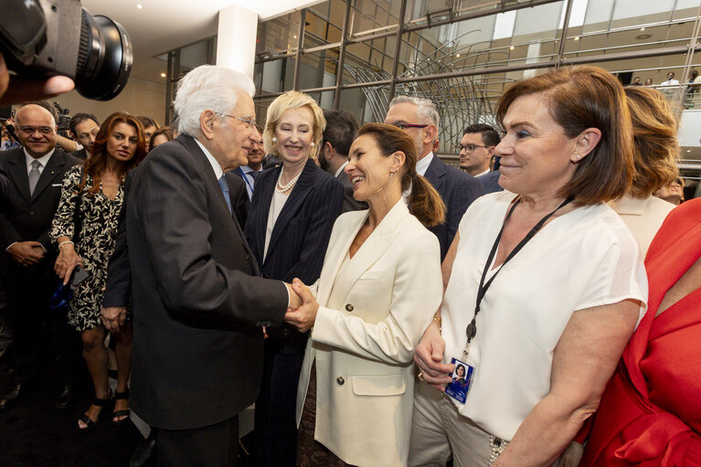 Suriet 33: Sergio MATTARELLA, Italian President visit to the EP