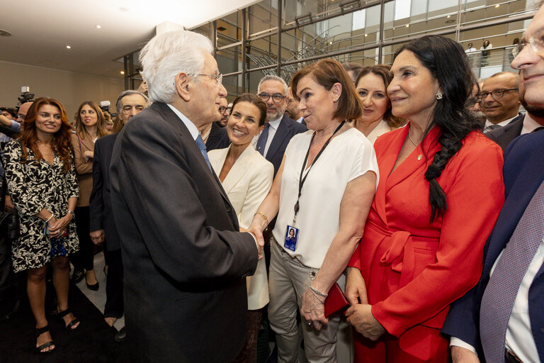 Suriet 34: Sergio MATTARELLA, Italian President visit to the EP