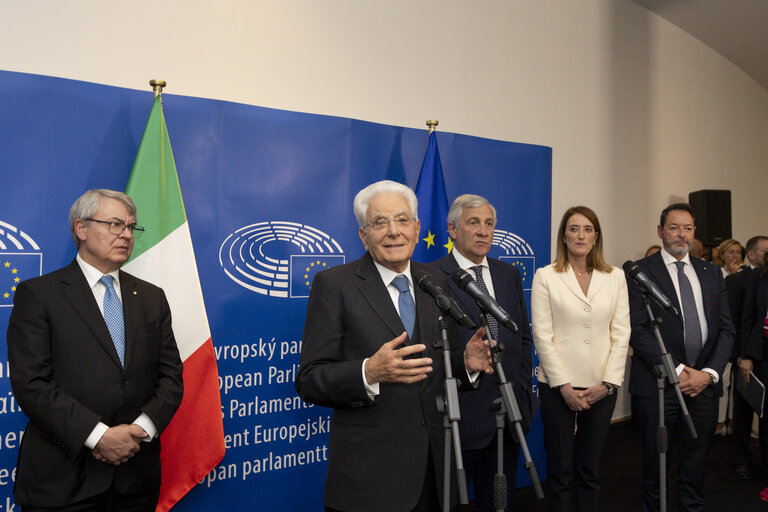 Sergio MATTARELLA, Italian President visit to the EP