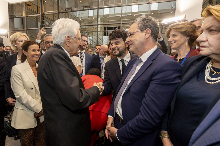 Sergio MATTARELLA, Italian President visit to the EP