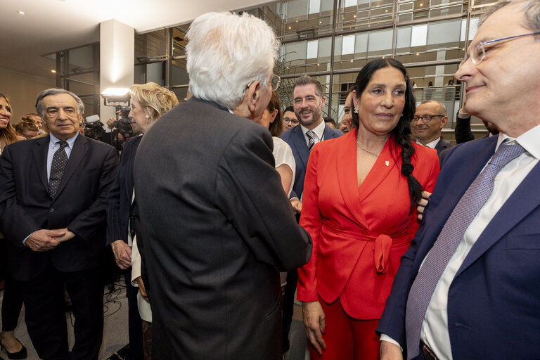 Suriet 26: Sergio MATTARELLA, Italian President visit to the EP