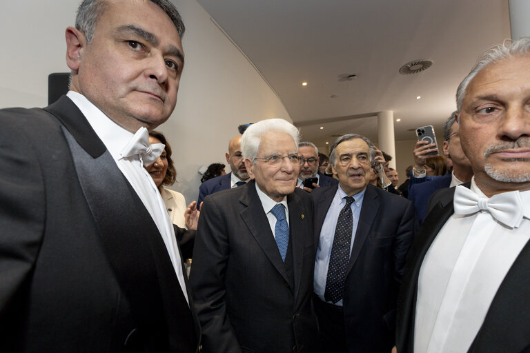 Suriet 12: Sergio MATTARELLA, Italian President visit to the EP