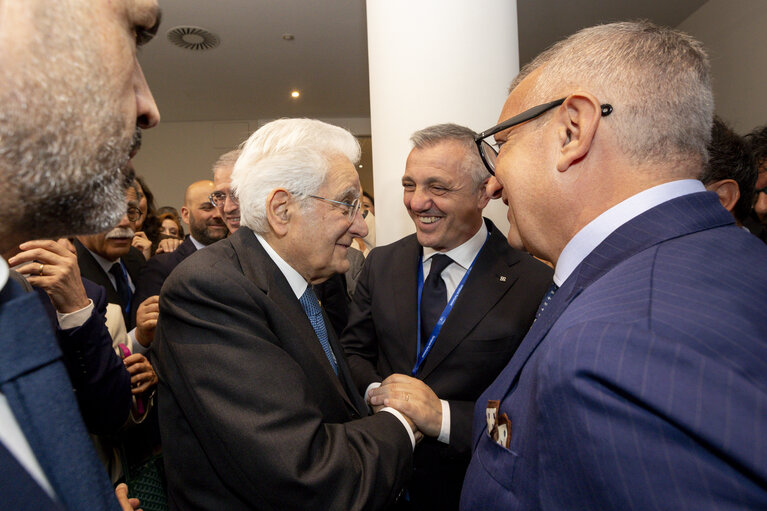Suriet 16: Sergio MATTARELLA, Italian President visit to the EP