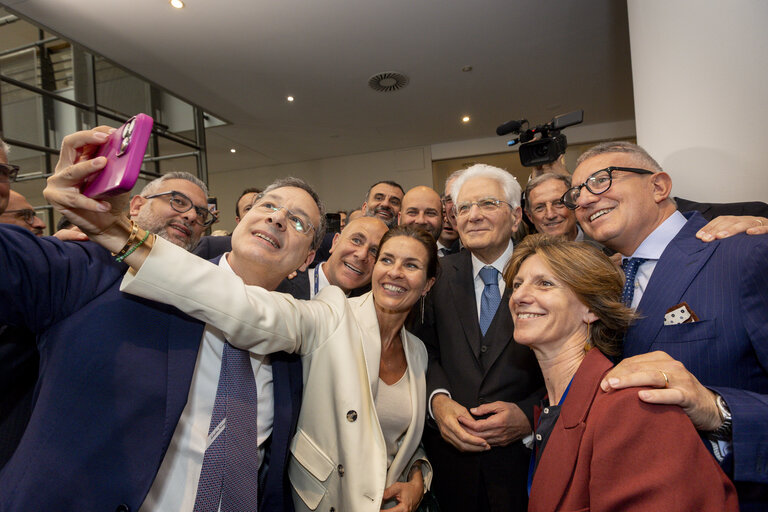 Suriet 19: Sergio MATTARELLA, Italian President visit to the EP