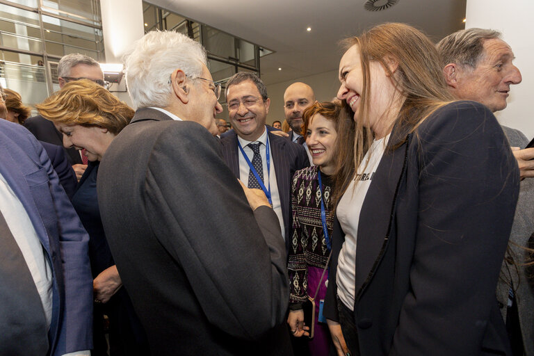 Suriet 20: Sergio MATTARELLA, Italian President visit to the EP