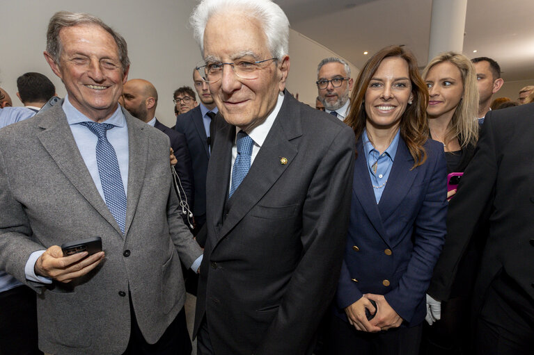 Suriet 10: Sergio MATTARELLA, Italian President visit to the EP