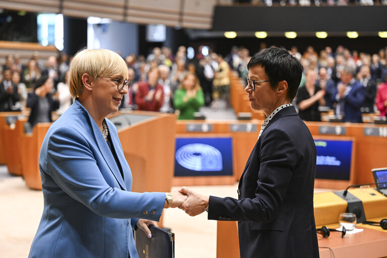 Billede 1: EP Mini-Plenary Session - Formal sitting - Address by Nataša PIRC MUSAR, President of the Republic of Slovenia