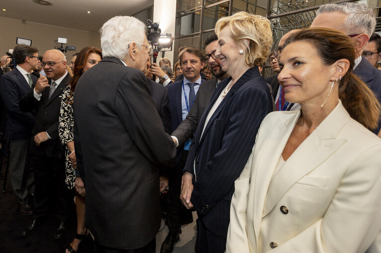 Suriet 45: Sergio MATTARELLA, Italian President visit to the EP