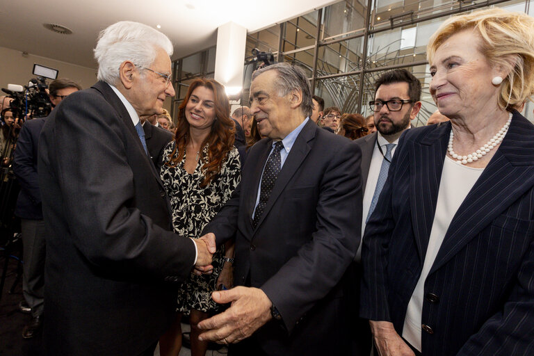 Suriet 48: Sergio MATTARELLA, Italian President visit to the EP