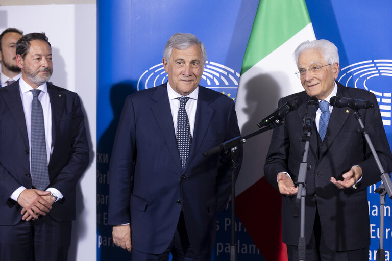 Suriet 5: Sergio MATTARELLA, Italian President visit to the EP