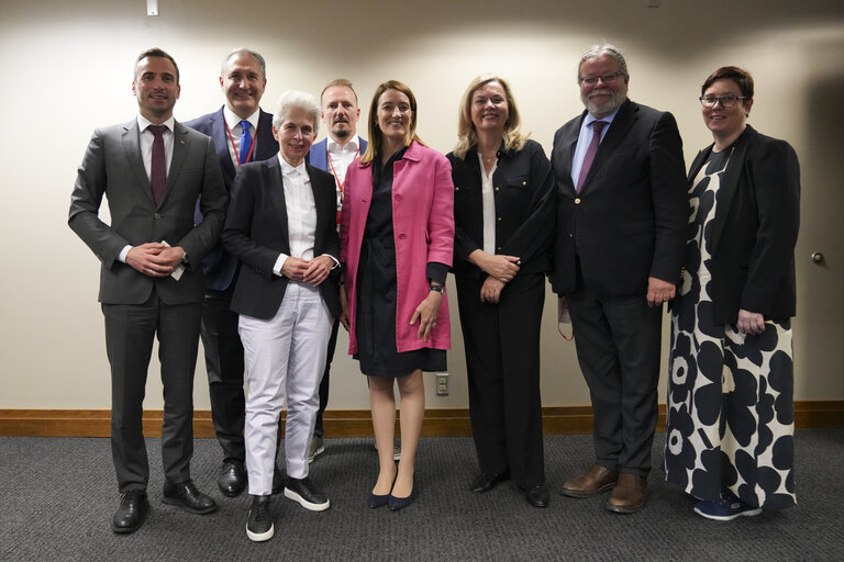 Fotografie 13: Roberta METSOLA, EP President adresses at the Spring 2025 NATO Parliamentary Assembly
