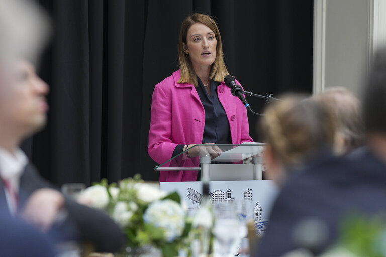 Fotografie 6: Roberta METSOLA, EP President adresses at the Spring 2025 NATO Parliamentary Assembly