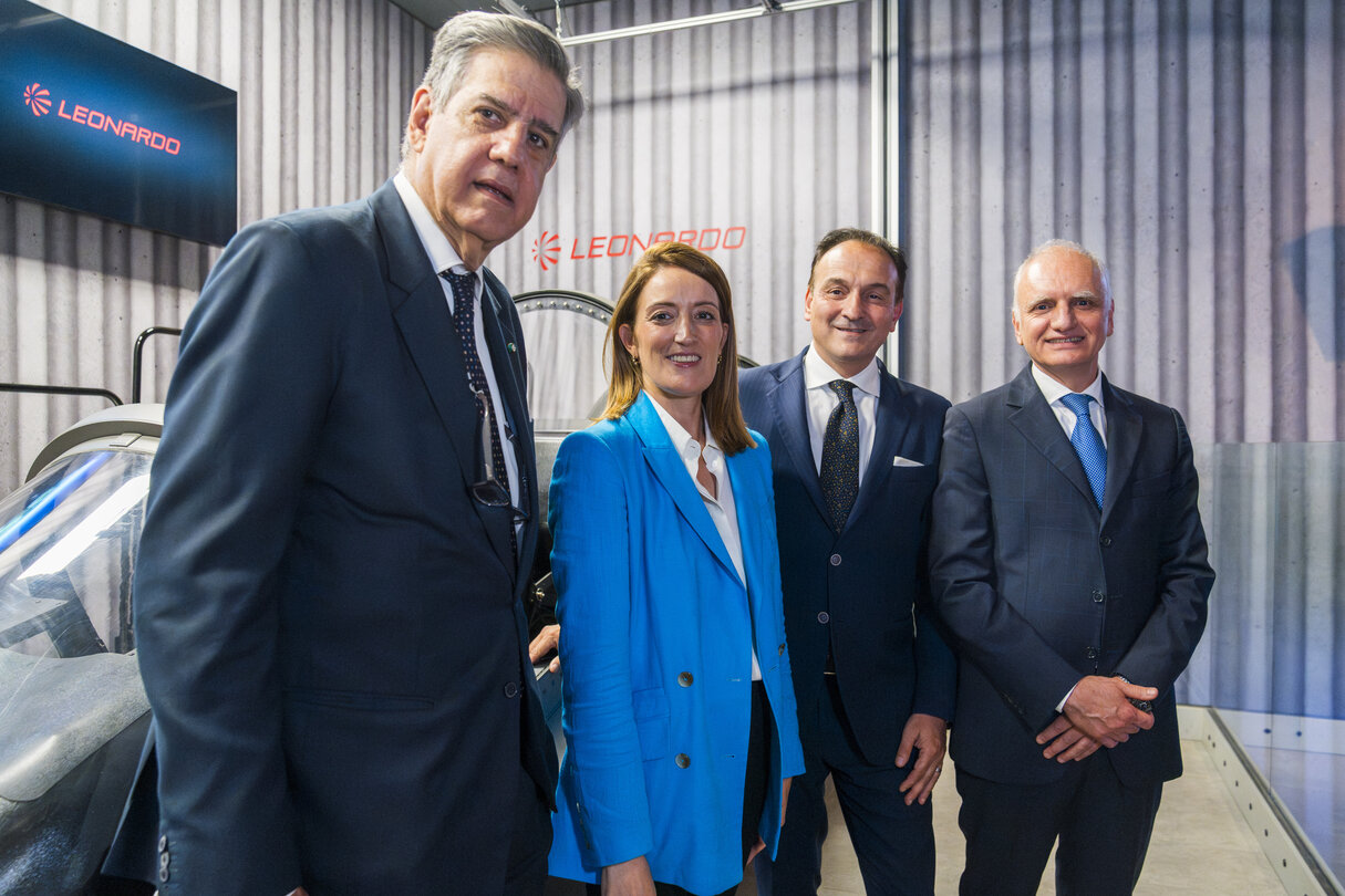 Official visit by Roberta METSOLA, EP President to Italy - Visit to Aerospace District in Torino