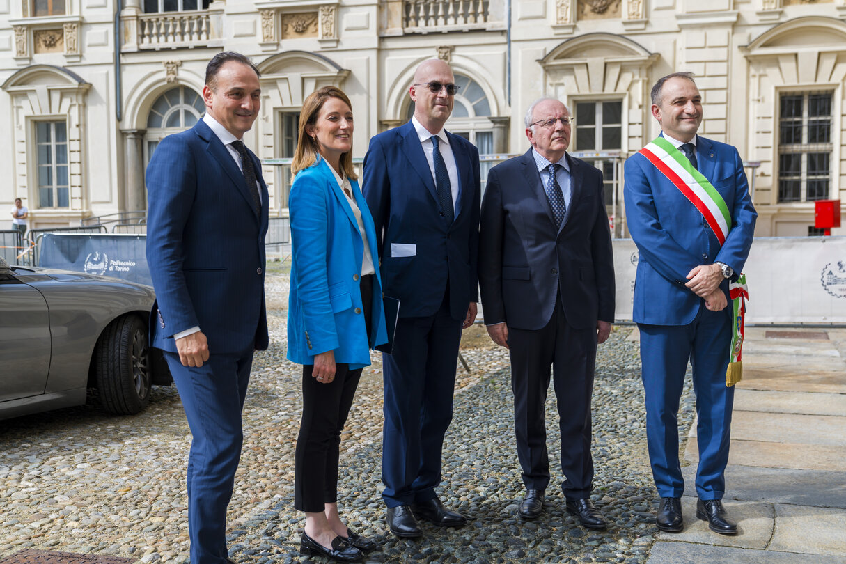 Official visit by Roberta METSOLA, EP President to Italy - Participation in the event Piemonte and Europe: Innovation and Higher Education for Sport at Polytechnic University of Turin