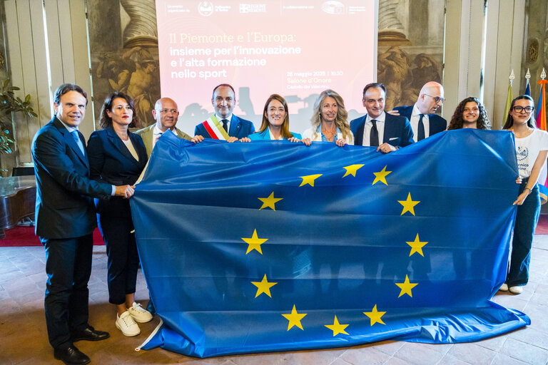 Official visit by Roberta METSOLA, EP President to Italy - Participation in the event Piemonte and Europe: Innovation and Higher Education for Sport at Polytechnic University of Turin