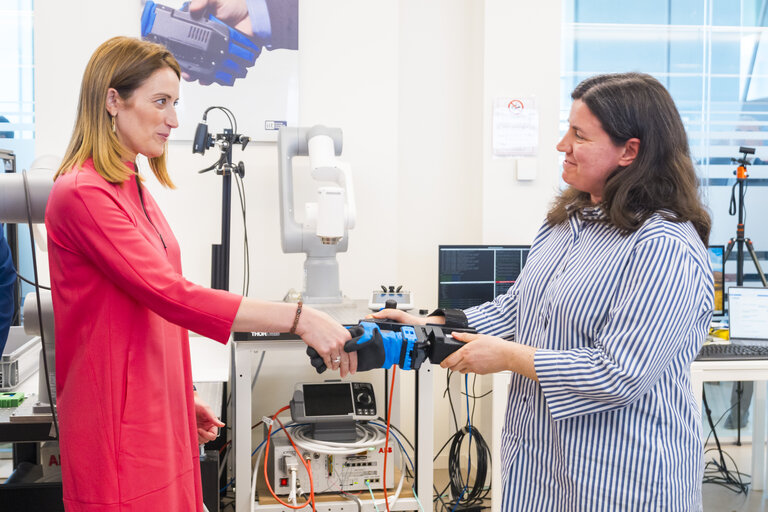 Official visit by Roberta METSOLA, EP President to Italy - Visit to Kilometro Rosso innovation district in Bergamo