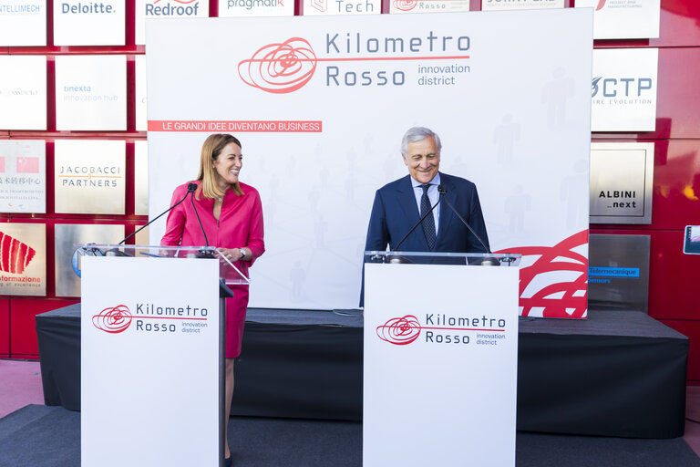 Official visit by Roberta METSOLA, EP President to Italy - Visit to Kilometro Rosso innovation district in Bergamo