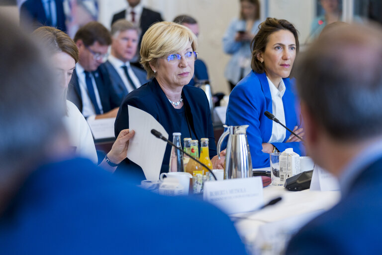 Photo 19: EP Conference of Presidents meets with the incoming Danish Presidency of the Council - Meeting with Meeting with Mette FREDERIKSEN, Danish Prime Minister and Danish Government