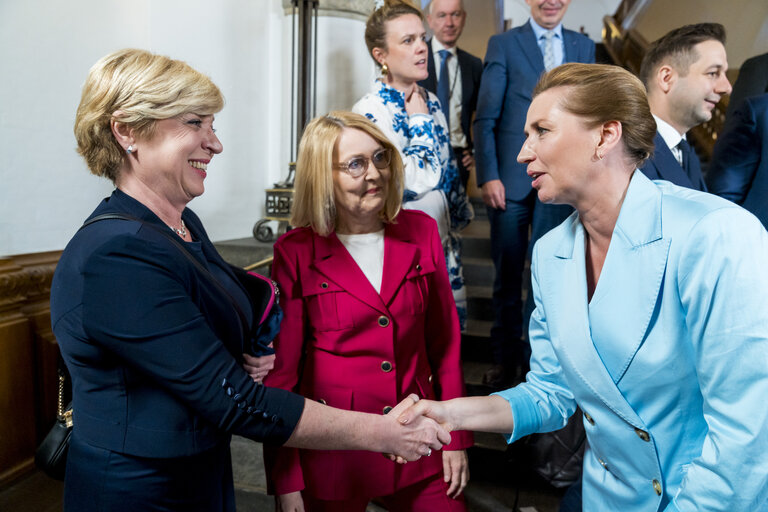 Photo 1: EP Conference of Presidents meets with the incoming Danish Presidency of the Council - Meeting with Meeting with Mette FREDERIKSEN, Danish Prime Minister and Danish Government