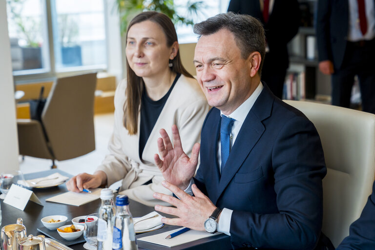 Billede 4: Roberta METSOLA, EP President meets with Dorin RECEAN, Prime Minister of the Republic of Moldova