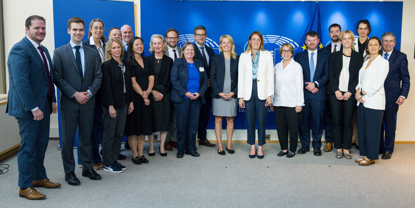 Roberta METSOLA, EP President meets with the US Chamber of Commerce delegation