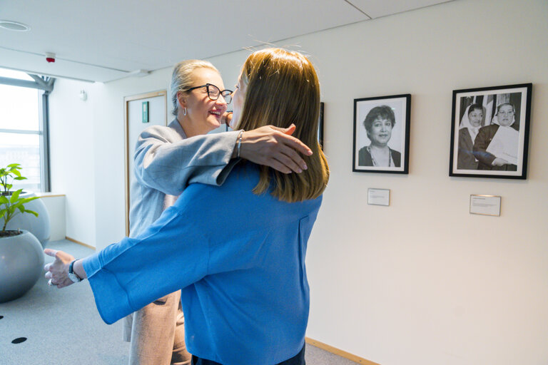 Suriet 4: Roberta METSOLA, EP President meets with Yulia NAVALNAYA, Alexei NAVALNY's wife