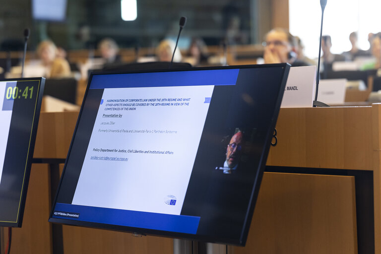 Foto 9: JURI - Policy Department Workshop on the 28th Regime: a new legal framework for innovative companies
