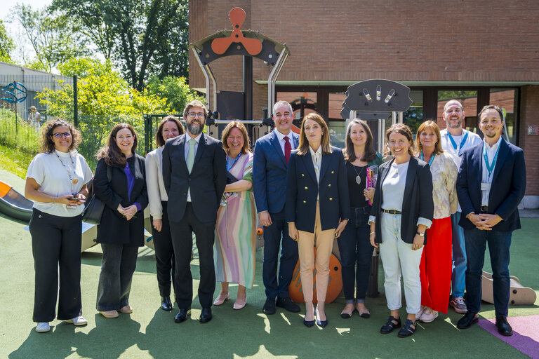 Roberta METSOLA, EP President visits Queen Fabiola Children's University Hospital on International Day of Play