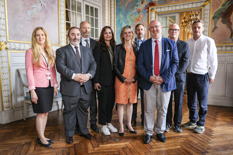 Foto 28: ENVI PECH DEVE  Delegation the 3rd United Nations Ocean Conference (UNOC) in Nice