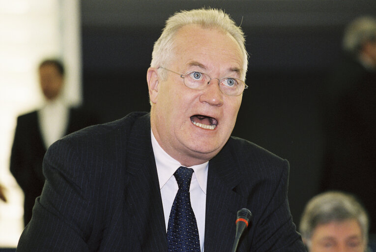 Election of Pat COX as new EP President during a plenary session in Strasbourg