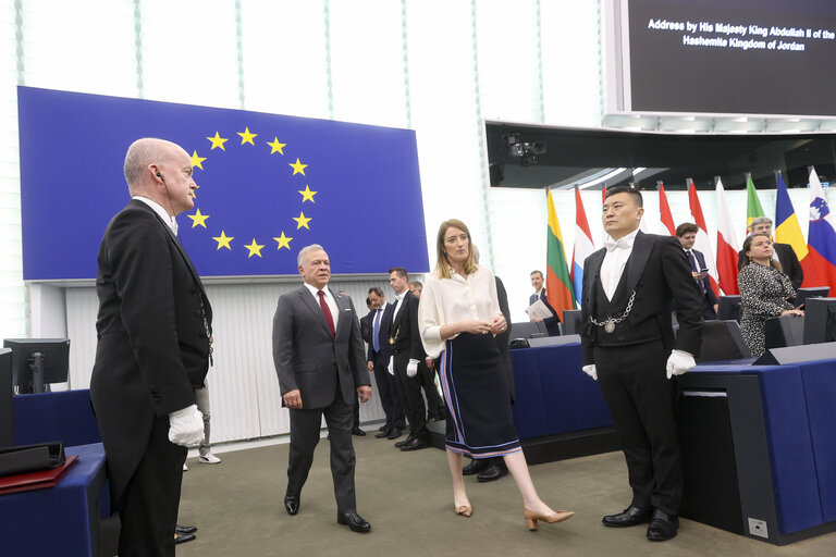 Fotografia 37: EP Plenary session - Formal sitting with His Majesty King Abdullah II, King of the Hashemite Kingdom of Jordan