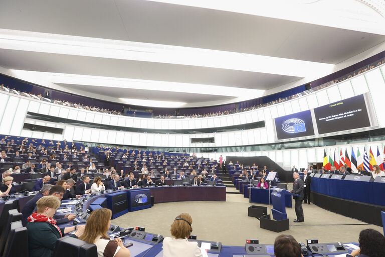 Fotografia 7: EP Plenary session - Formal sitting with His Majesty King Abdullah II, King of the Hashemite Kingdom of Jordan