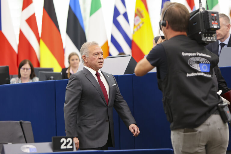 Fotografia 30: EP Plenary session - Formal sitting with His Majesty King Abdullah II, King of the Hashemite Kingdom of Jordan
