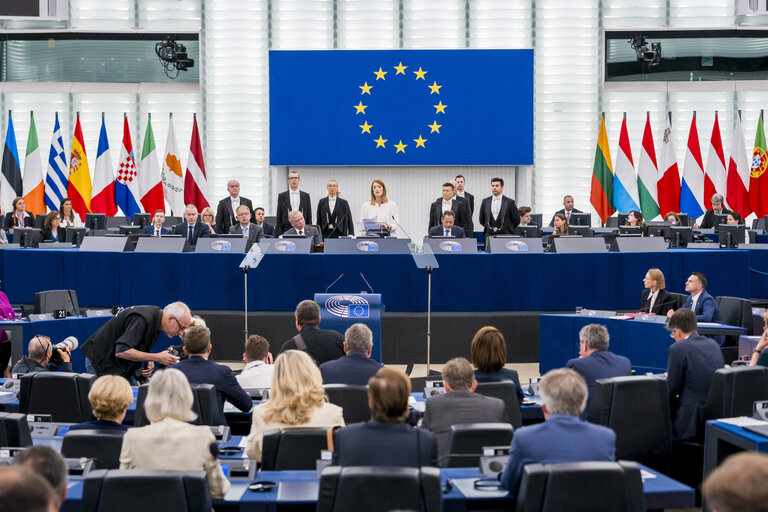 Fotografia 34: EP Plenary session - Formal sitting with His Majesty King Abdullah II, King of the Hashemite Kingdom of Jordan