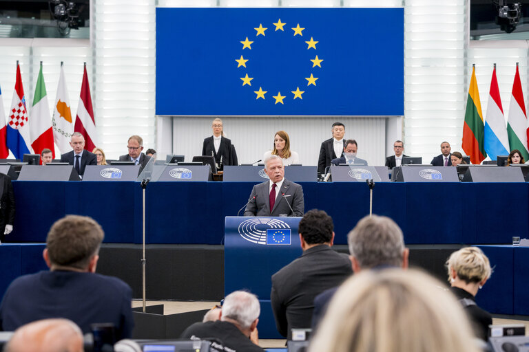 Fotografia 17: EP Plenary session - Formal sitting with His Majesty King Abdullah II, King of the Hashemite Kingdom of Jordan