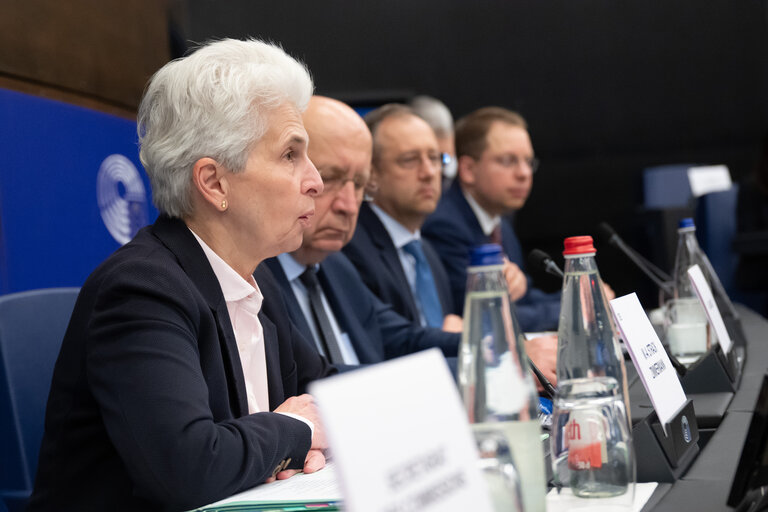 Fotagrafa 26: SEDE extraordinary meeting -  Presentation of the “Defence Omnibus” with Andrius Kubilius, European Commissioner for Defence and Space