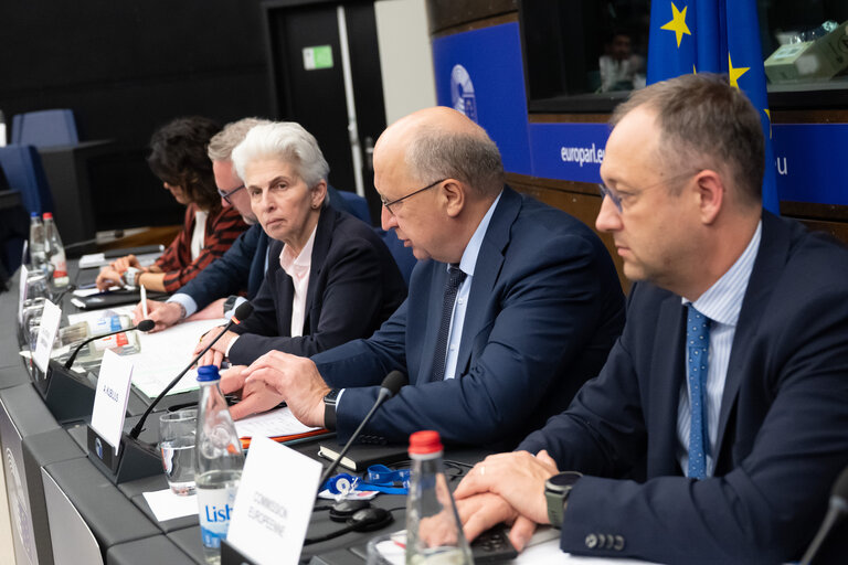Fotagrafa 23: SEDE extraordinary meeting -  Presentation of the “Defence Omnibus” with Andrius Kubilius, European Commissioner for Defence and Space