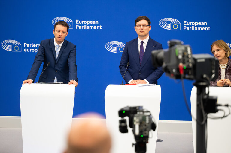Foto 1: Press conference on the Implementation of the Recovery and Resilience Facility