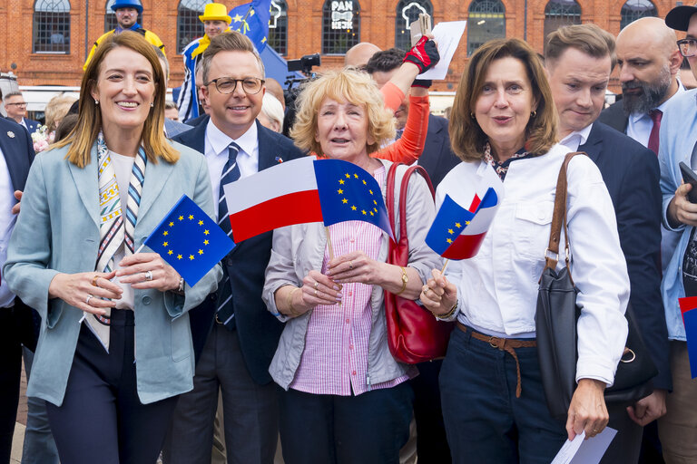 Roberta METSOLA, EP President, official visit to Warsaw and Lodz (Poland) - Speech at the Grand European Picnic & Public Performance of the ‘Ode de Joy’