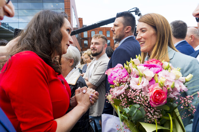 Roberta METSOLA, EP President, official visit to Warsaw and Lodz (Poland) - Speech at the Grand European Picnic & Public Performance of the ‘Ode de Joy’