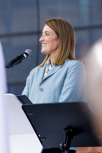 Roberta METSOLA, EP President, official visit to Warsaw and Lodz (Poland) - Speech at the Grand European Picnic & Public Performance of the ‘Ode de Joy’