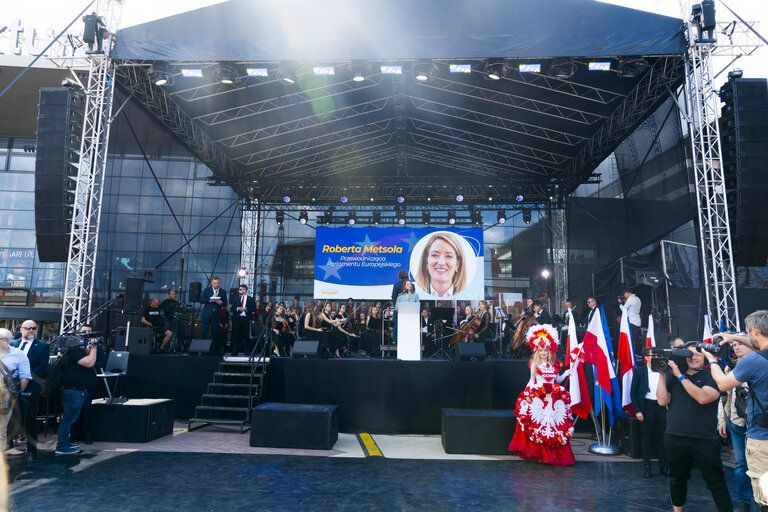 Roberta METSOLA, EP President, official visit to Warsaw and Lodz (Poland) - Speech at the Grand European Picnic & Public Performance of the ‘Ode de Joy’