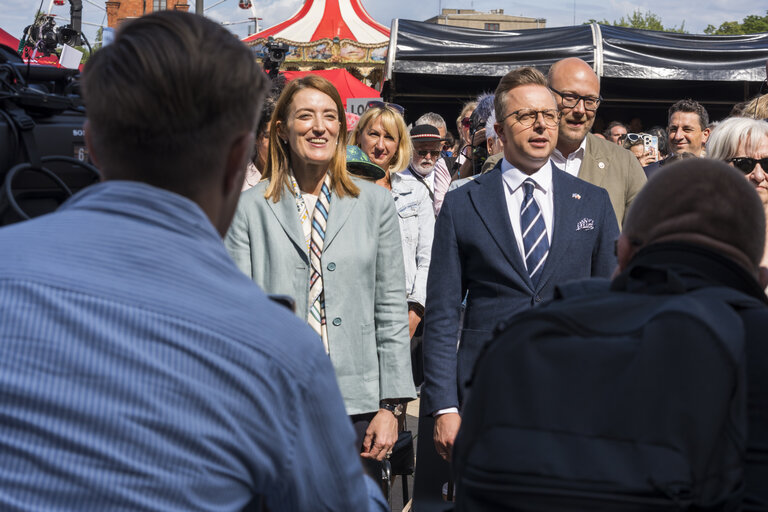 Roberta METSOLA, EP President, official visit to Warsaw and Lodz (Poland) - Speech at the Grand European Picnic & Public Performance of the ‘Ode de Joy’