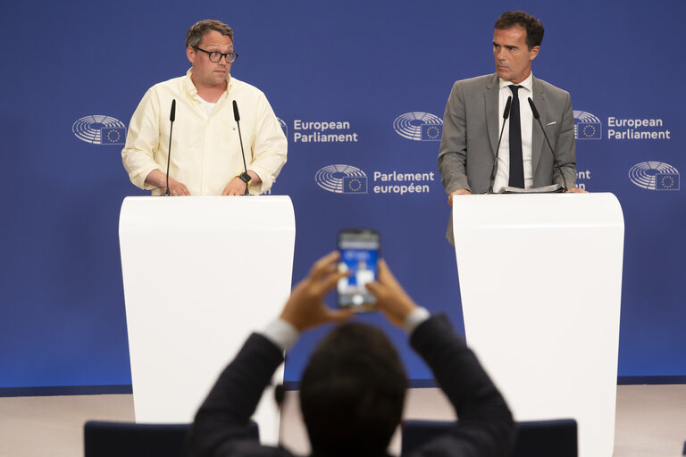 Foto 7: Press conference on the reaction to the cancellation of the last trilogue on Green Claims Directive