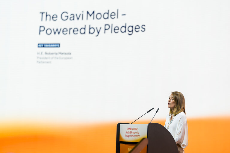Global Summit - Health & Prosperity Through Immunisation - Speech by Roberta METSOLA, EP President