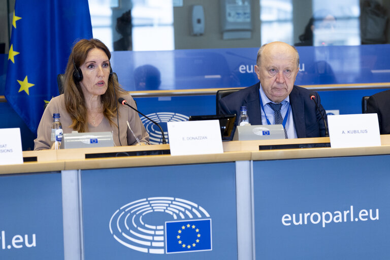 Photo 3: ITRE - Exchange of views with Andrius Kubilius, Commissioner for Defence and Space, on the Space Package and Defence Omnibus proposals