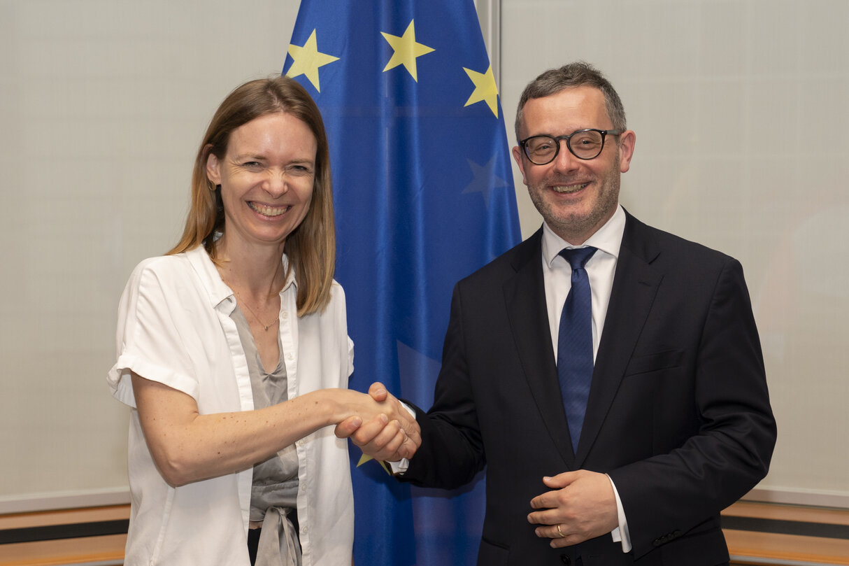 Danish Presidency Ambassador Soren JACOBSEN meets with IMCO Chair Anna CAVAZZINI
