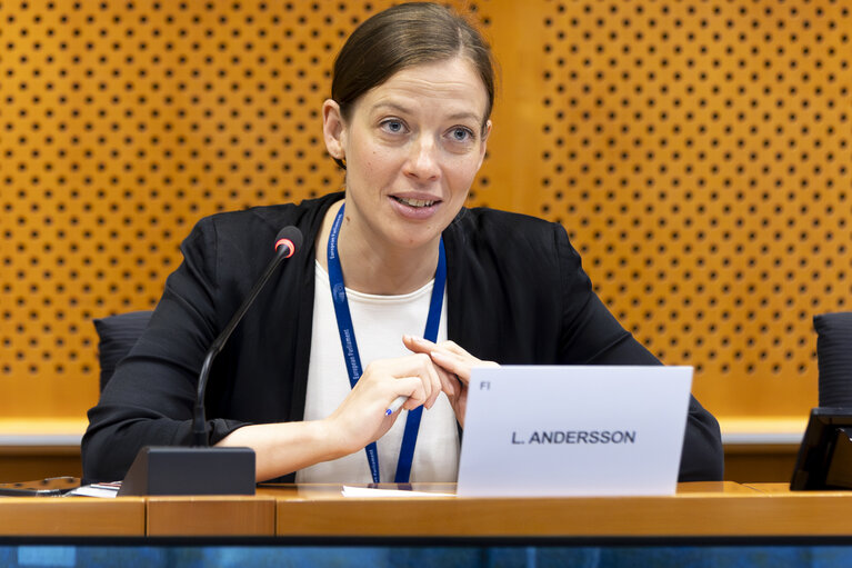 Danish Presidency Ambassador Soren JACOBSEN  meets with EMPL Chair Li ANDERSSON